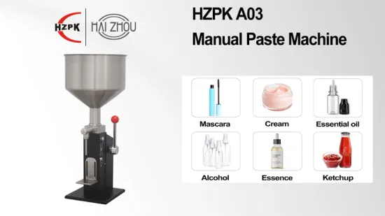 Hzpk A03 Бутылка с эфирным маслом под давлением, косметическая банка для крема для лица, машина для наполнения жидкой пасты 5